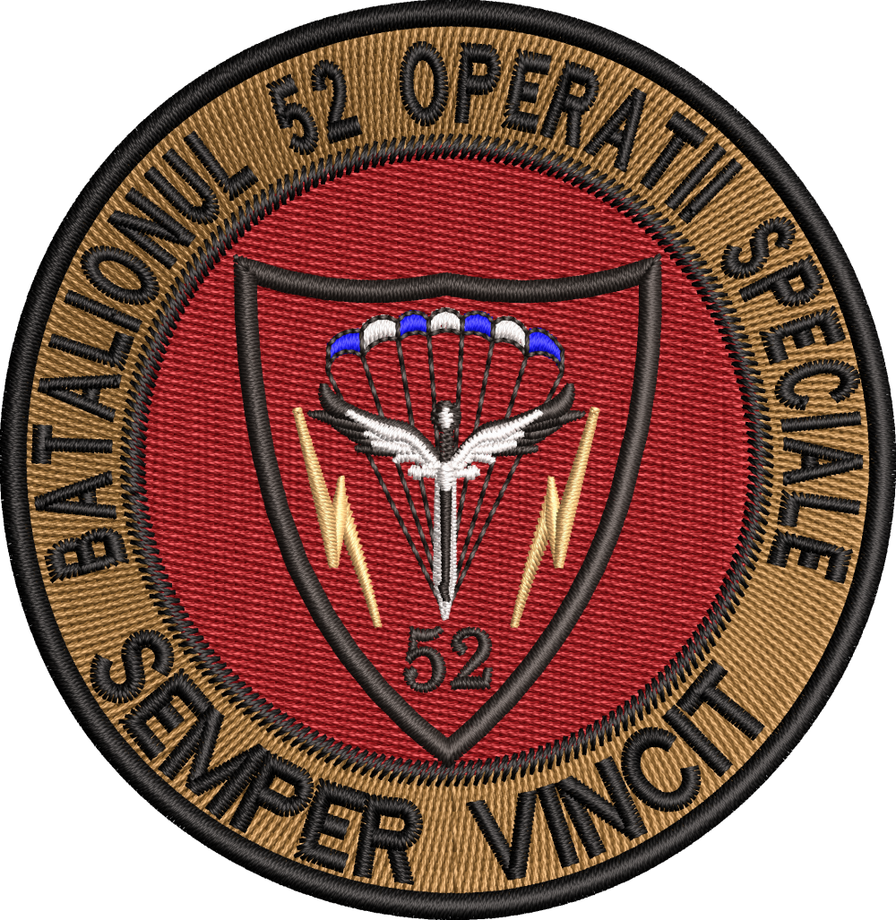 EMBLEMA BATALIONUL 52 OPERATII SPECIALE - COMEMORATIVA